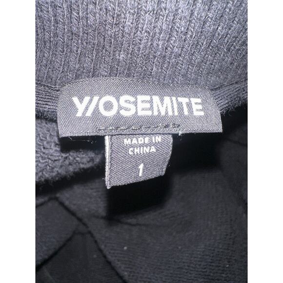 James Perse x Yosemite Mixed Media Jacket Zip Puffer Black Size 1 US Small - Picture 12 of 16